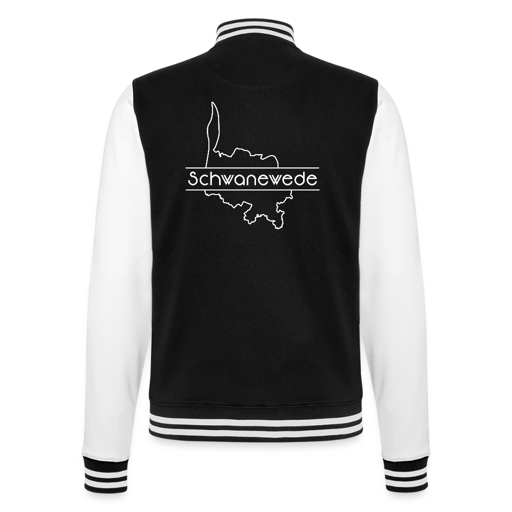 College-Sweatjacke - Schwanewede - Schwarz/Weiß
