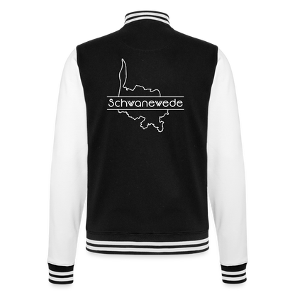 College-Sweatjacke - Schwanewede - Schwarz/Weiß