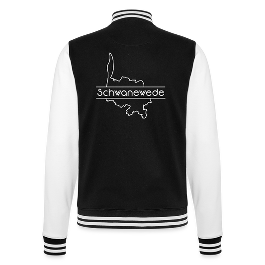 College-Sweatjacke - Schwanewede - Schwarz/Weiß