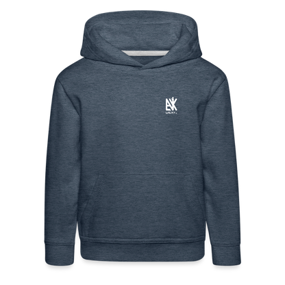Kinder Premium Hoodie - Jeansblau