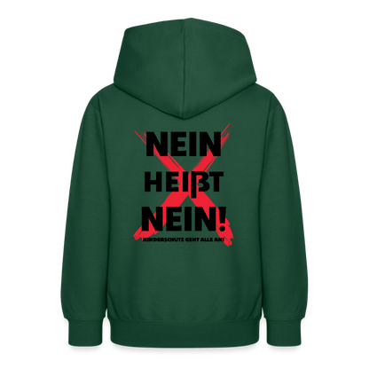 Teenager Hoodie - Nein heißt Nein! - Flaschengrün