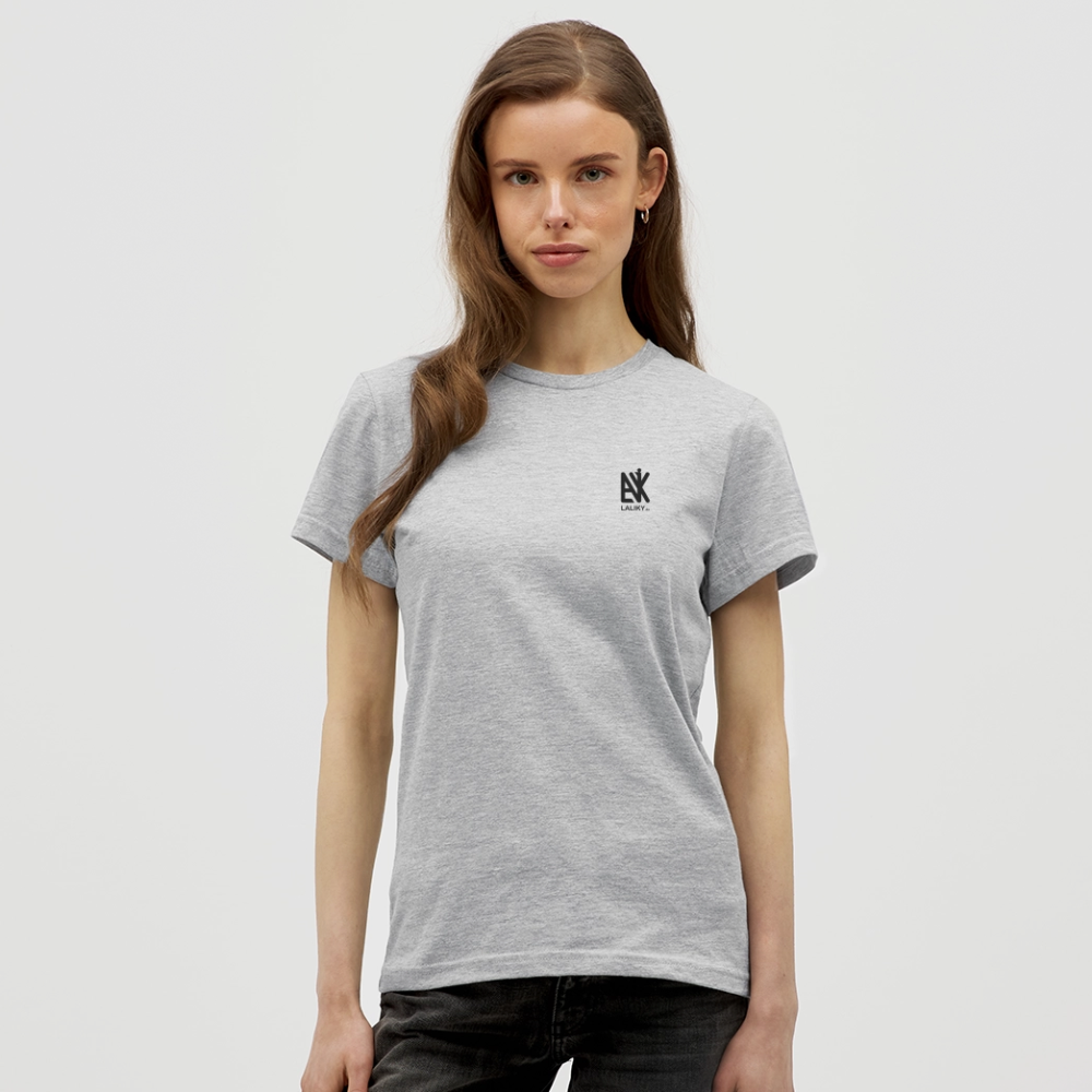 Frauen T-Shirt - QR Code (Hell) - Grau meliert