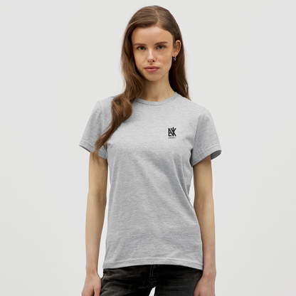 Frauen T-Shirt - QR Code (Hell) - Grau meliert