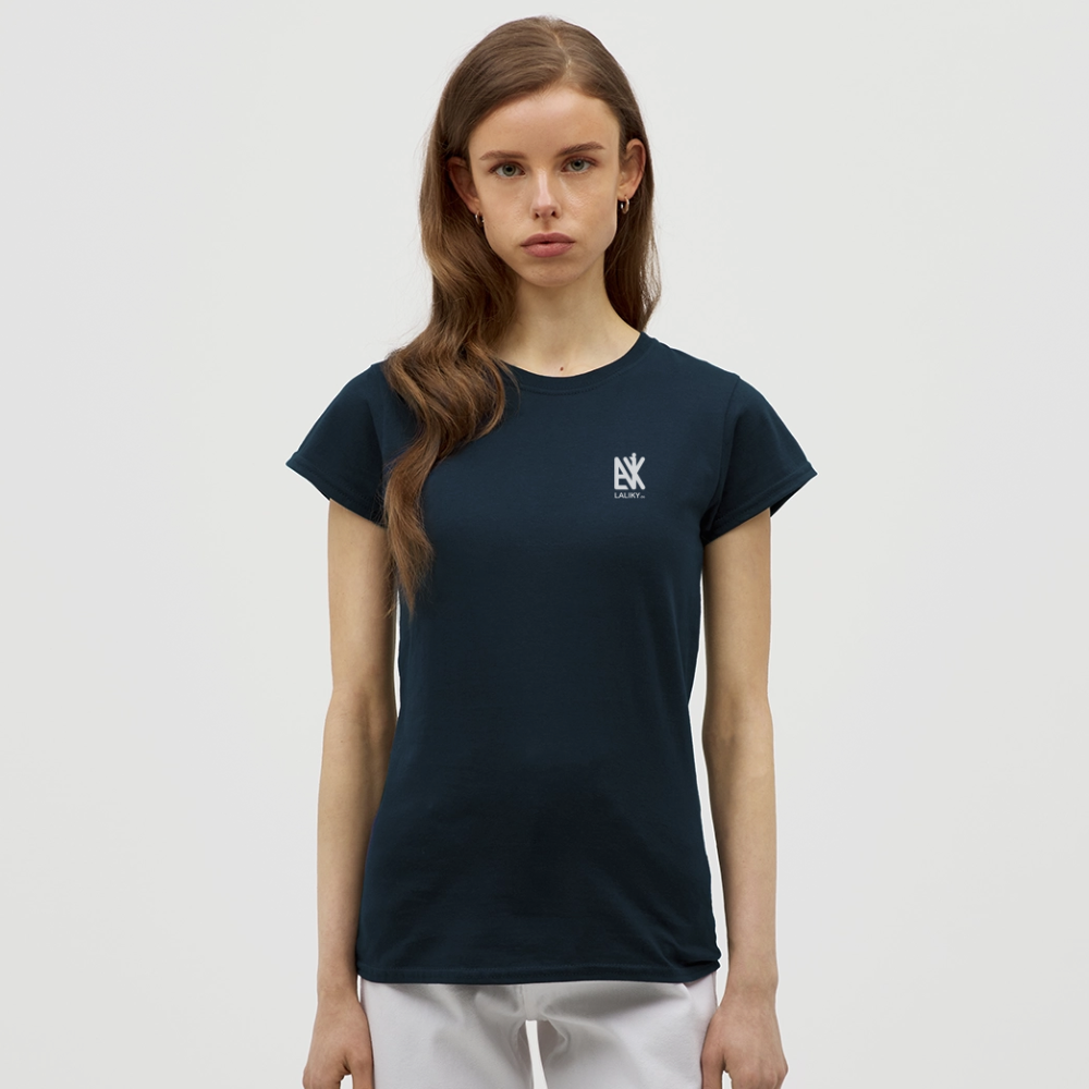 Frauen T-Shirt - QR Code (Dunkel) - Navy