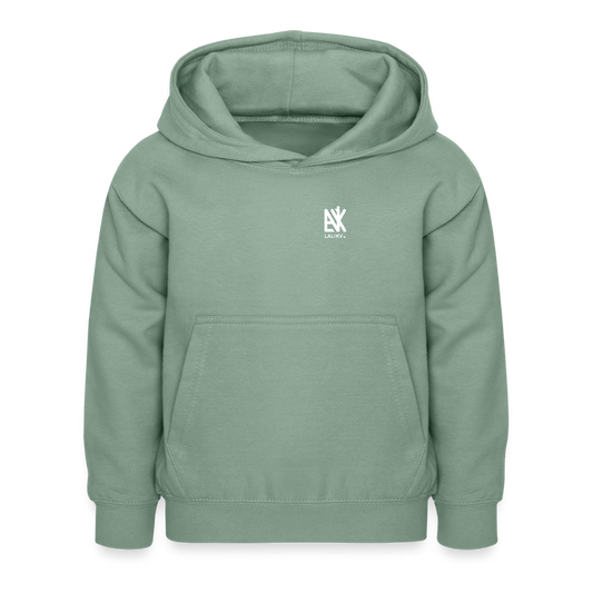 Kinder Hoodie - Ich bin mutig - Graugrün