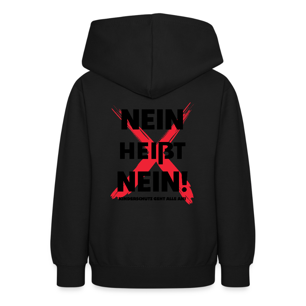 Teenager Hoodie - Nein heißt Nein! - Schwarz