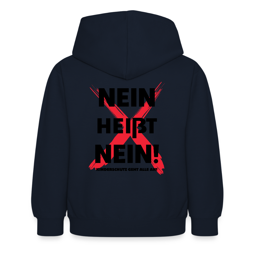 Kinder Hoodie - Nein heißt Nein! - Navy