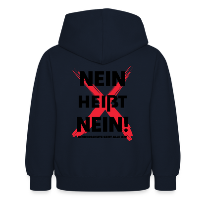Kinder Hoodie - Nein heißt Nein! - Navy