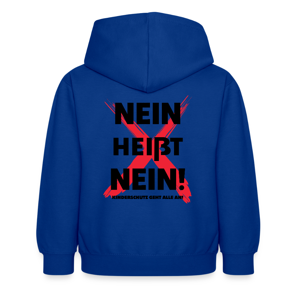 Kinder Hoodie - Nein heißt Nein! - Royalblau