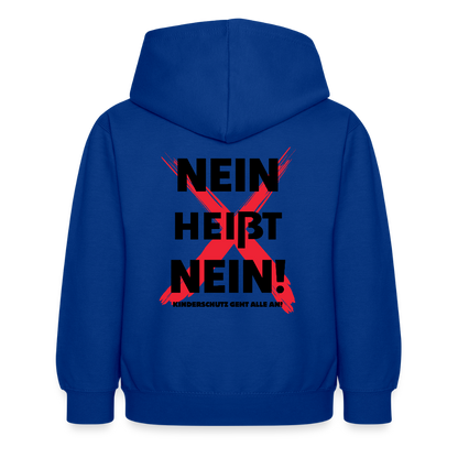 Kinder Hoodie - Nein heißt Nein! - Royalblau