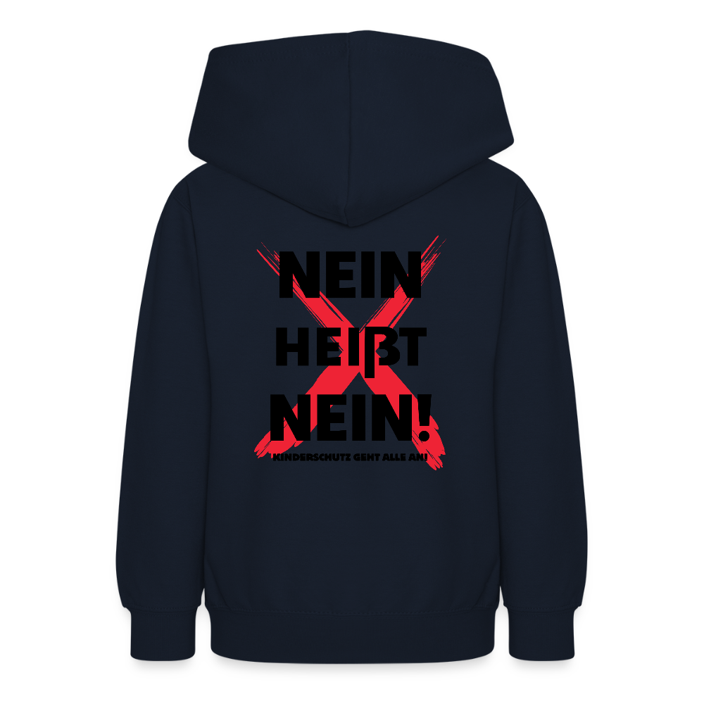 Teenager Hoodie - Nein heißt Nein! - Navy