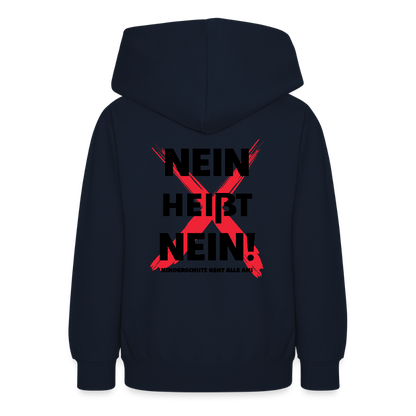 Teenager Hoodie - Nein heißt Nein! - Navy