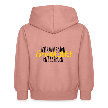 Kinder Hoodie - Selbst entscheiden - Altrosa
