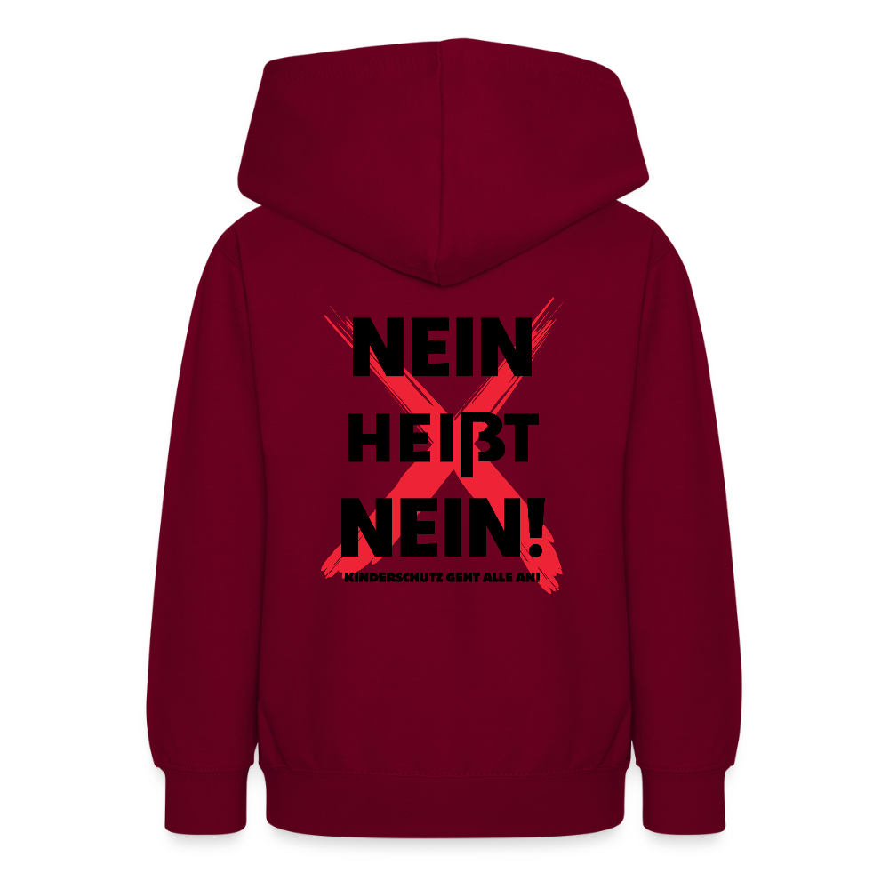 Teenager Hoodie - Nein heißt Nein! - Bordeaux