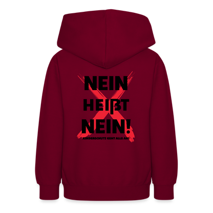 Teenager Hoodie - Nein heißt Nein! - Bordeaux