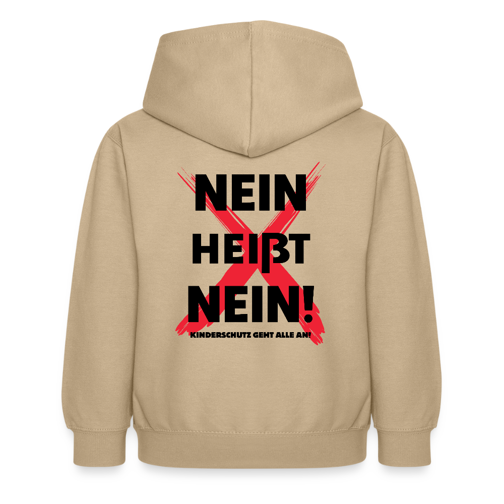 Kinder Hoodie - Nein heißt Nein! - Sand