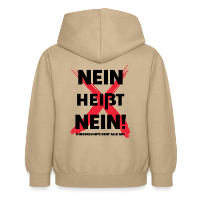 Kinder Hoodie - Nein heißt Nein! - Sand
