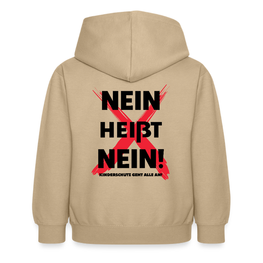 Kinder Hoodie - Nein heißt Nein! - Sand