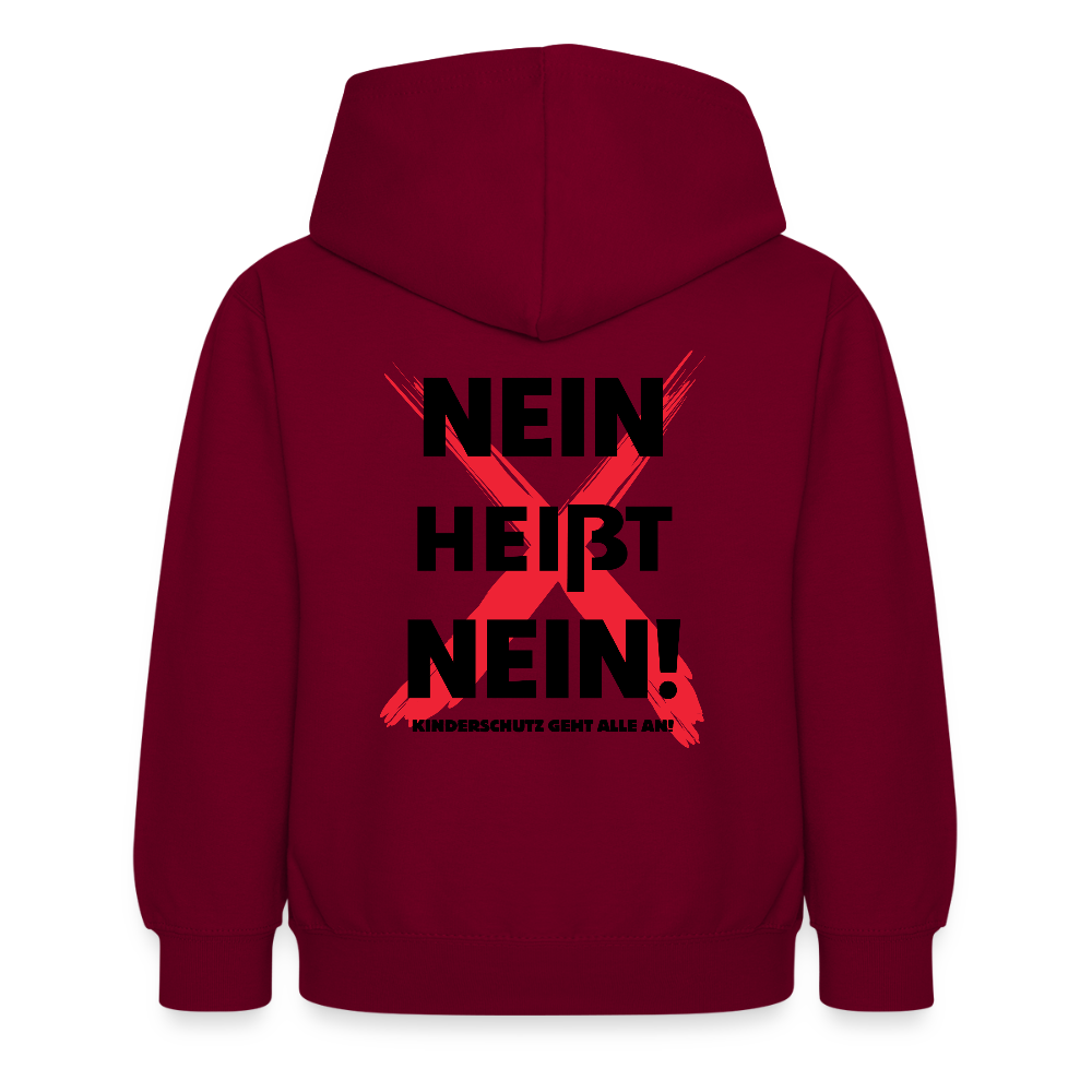 Kinder Hoodie - Nein heißt Nein! - Bordeaux