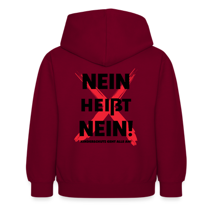 Kinder Hoodie - Nein heißt Nein! - Bordeaux