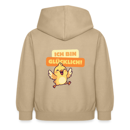 Kinder Hoodie - Ich bin glücklich - Sand