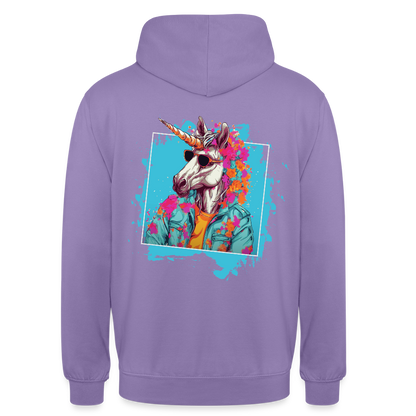 Unisex Hoodie - Flower-Horn - Lavendel
