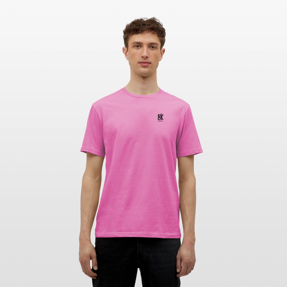 Männer T-Shirt - QR Code (Weiß) - Pink