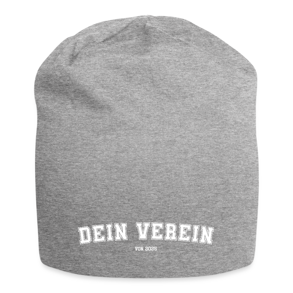 Jersey-Beanie - Dein Verein - Grau meliert