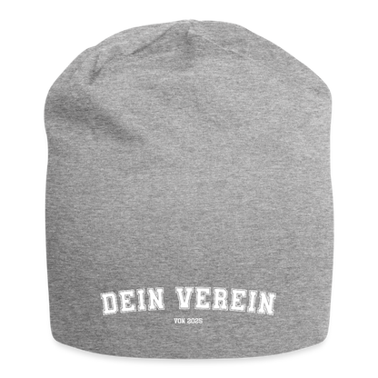 Jersey-Beanie - Dein Verein - Grau meliert