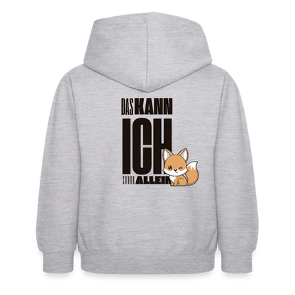 Kinder Hoodie - Das Kann ich schon - Hellgrau meliert