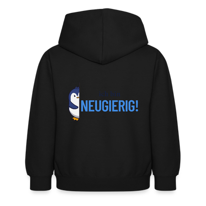 Kinder Hoodie - Ich bin neugierig - Schwarz