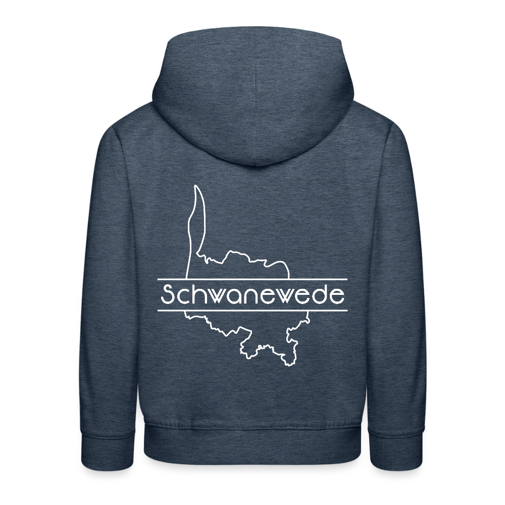 Kinder Premium Hoodie - Jeansblau