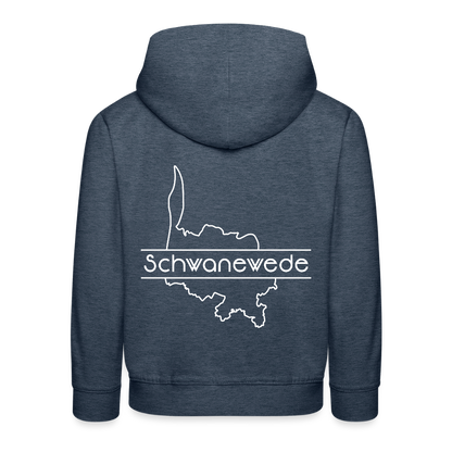 Kinder Premium Hoodie - Jeansblau