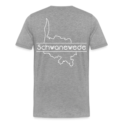 Männer Premium T-Shirt - Schwanewede - Grau meliert