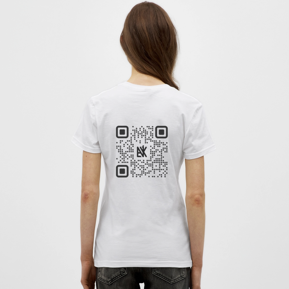 Frauen T-Shirt - QR Code (Hell) - Weiß