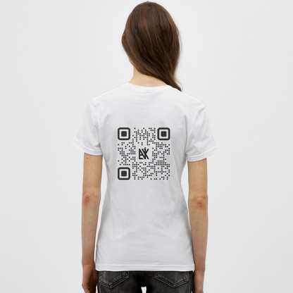 Frauen T-Shirt - QR Code (Hell) - Weiß