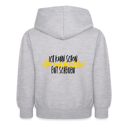 Kinder Hoodie - Selbst entscheiden - Hellgrau meliert