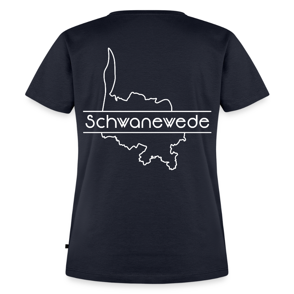 Frauen Premium T-Shirt - Schwanewede - Navy
