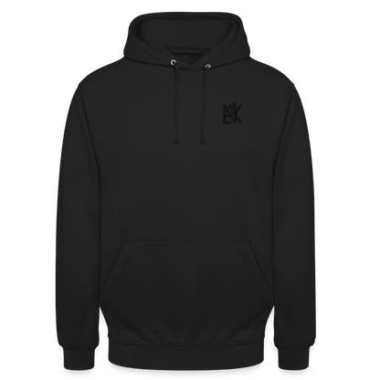 Unisex Hoodie - Flower-Horn - Schwarz