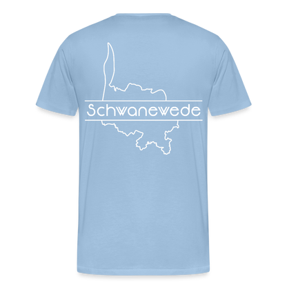 Männer Premium T-Shirt - Schwanewede - Sky