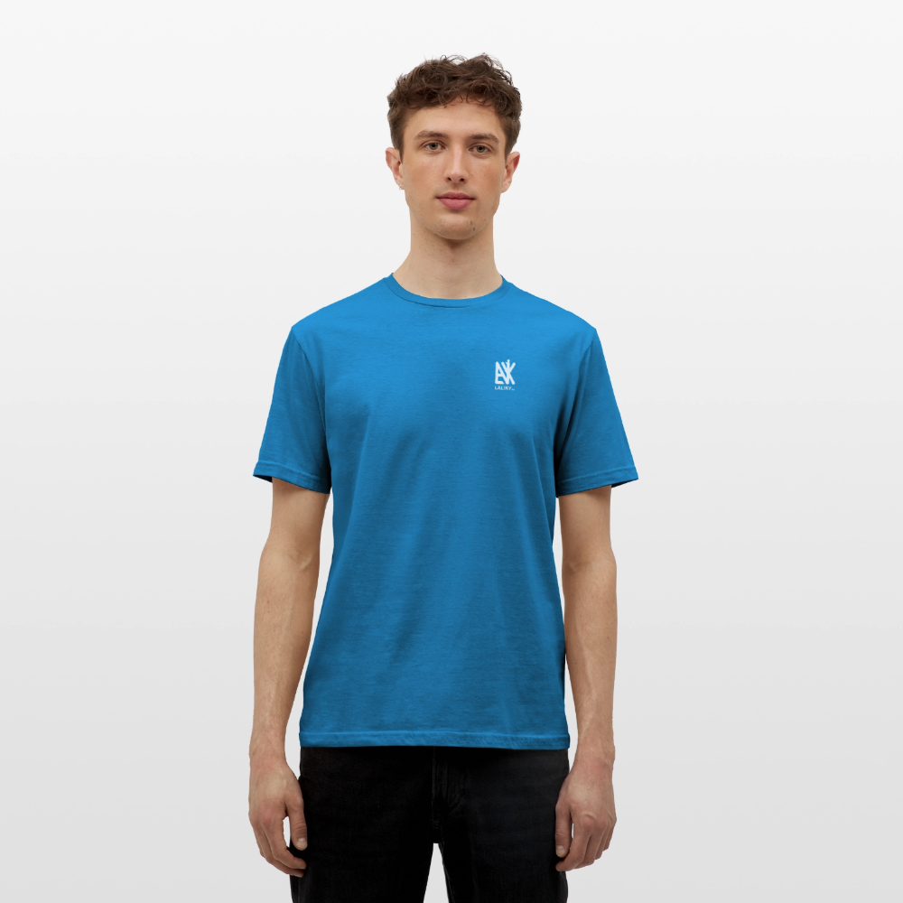 Männer T-Shirt - QR Code (Schwarz) - Royalblau