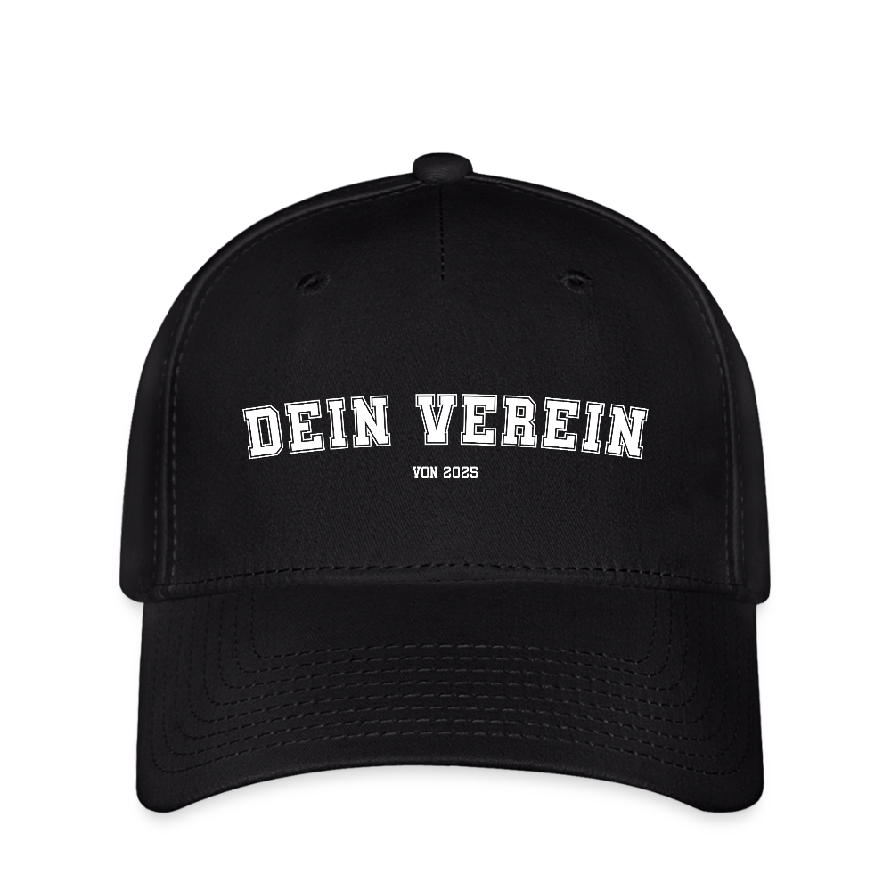 Flexfit Cap - Dein Verein - Schwarz