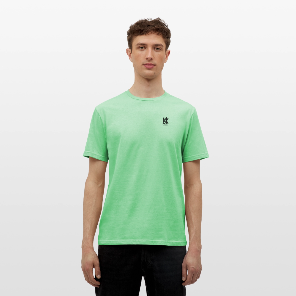Männer T-Shirt - QR Code (Weiß) - Mintgrün