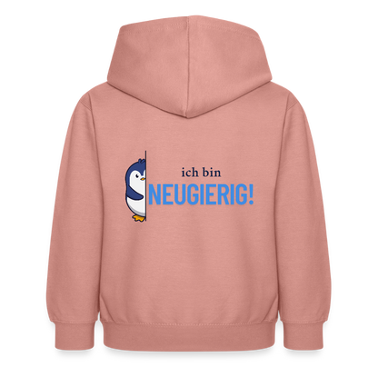 Kinder Hoodie - Ich bin neugierig - Altrosa