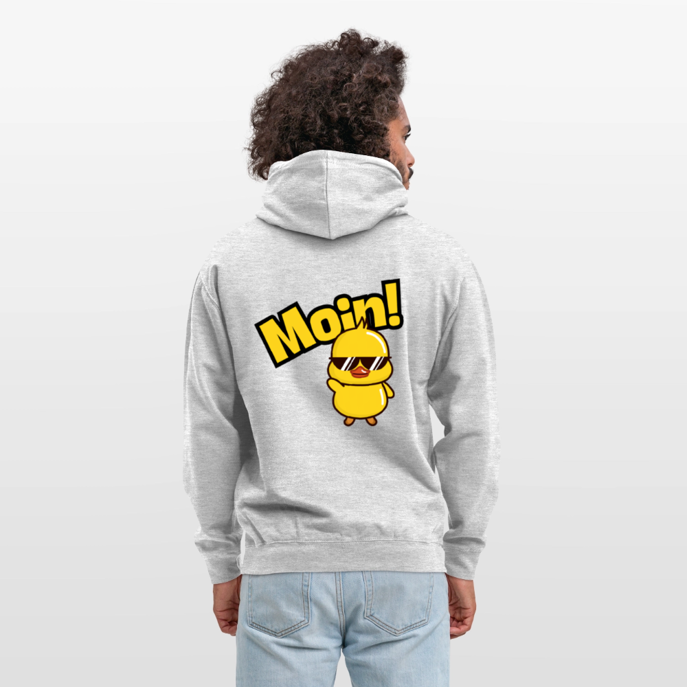Unisex Hoodie - MOIN - Hellgrau meliert