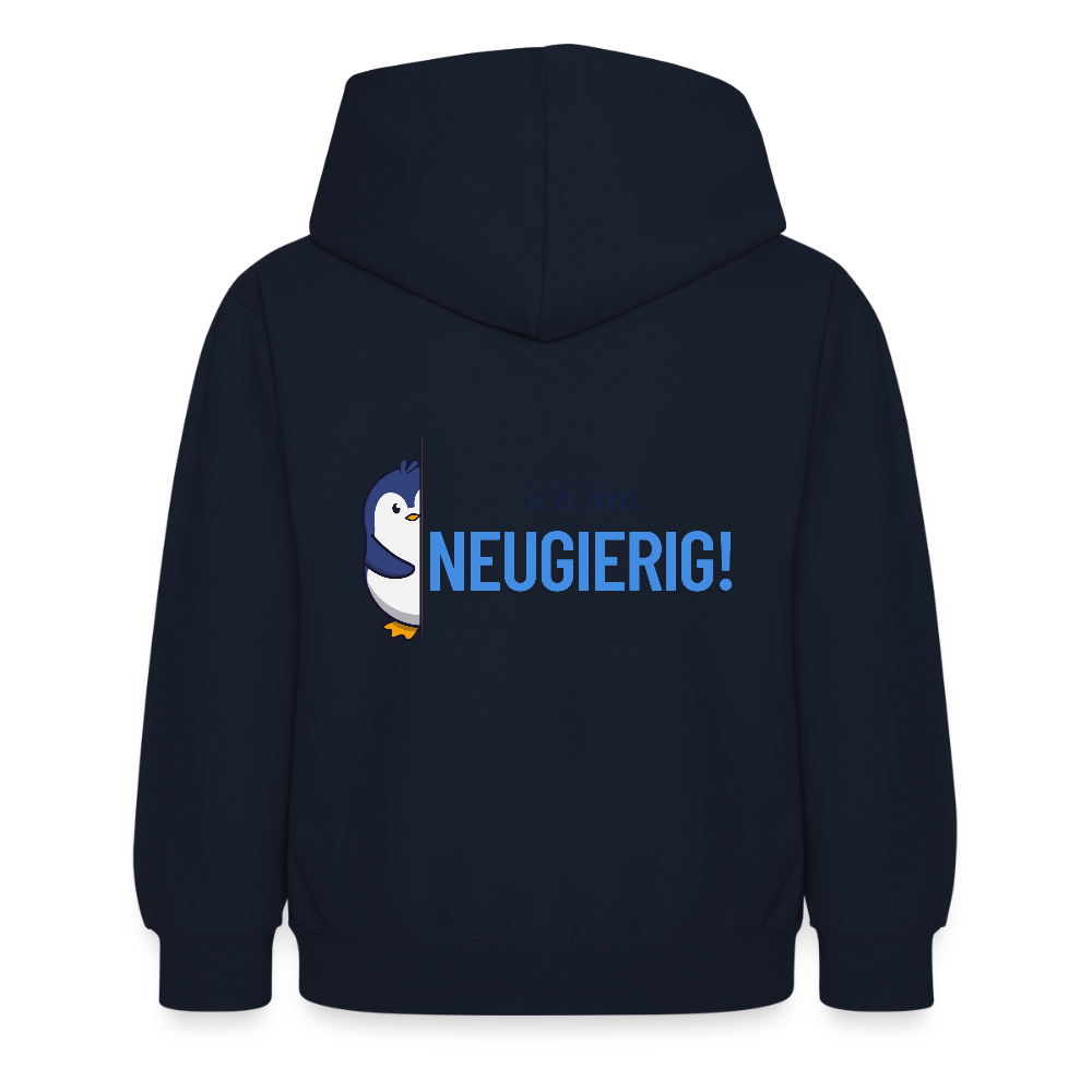 Kinder Hoodie - Ich bin neugierig - Navy