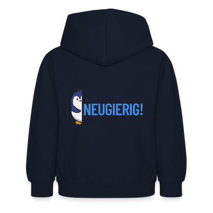 Kinder Hoodie - Ich bin neugierig - Navy