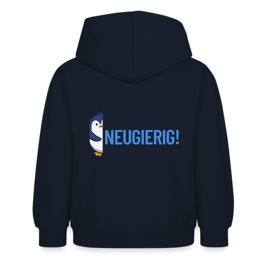 Kinder Hoodie - Ich bin neugierig - Navy