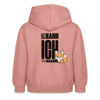Kinder Hoodie - Das Kann ich schon - Altrosa