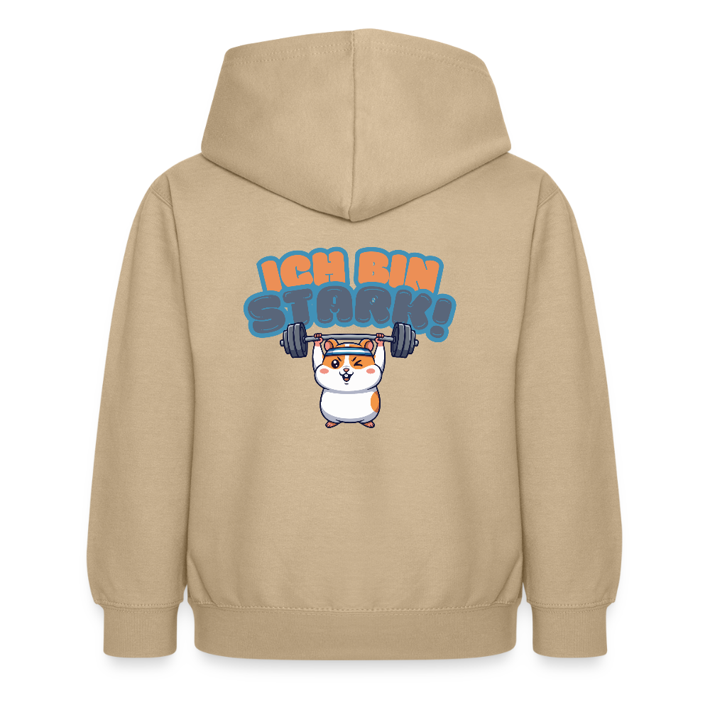 Kinder Hoodie - Ich bin stark - Sand